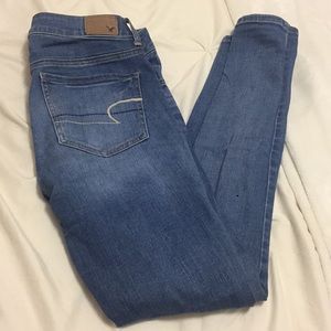 Light denim jeans